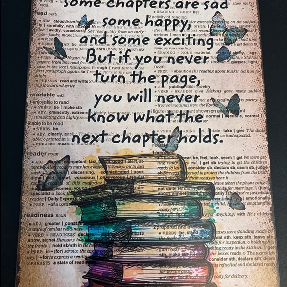 Colorful Book Stack Canvas Art - Picture 1 of 1